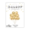 Balony dekoracja urodziny złoty konfetti mix 10x